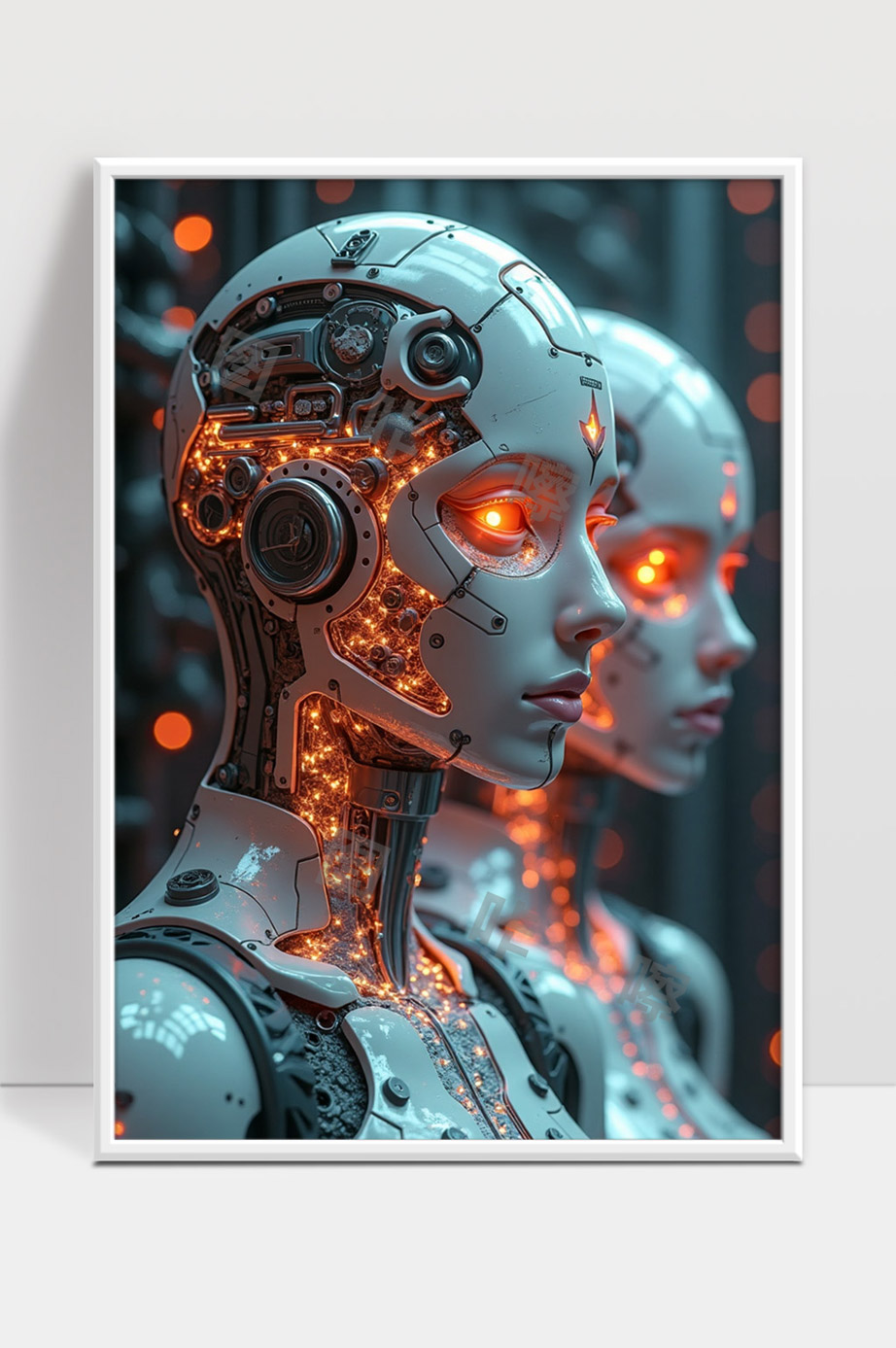 未来科技中的智能机器人形象