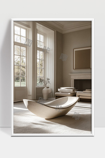 极简现代风格客厅舒适温馨自然光照