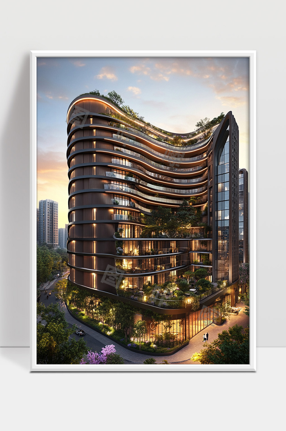现代城市生态绿色建筑创新设计案例展示