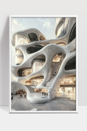 未来主义有机形态建筑设计灵感现代艺术空间
