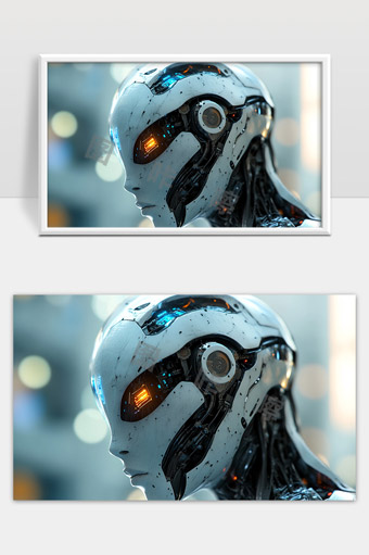 未来科技感机械智能机器人高科技人工智能形象