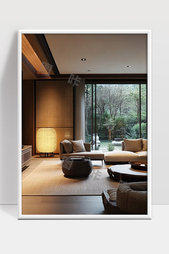 现代简约风格客厅装修设计自然舒适温馨居家环境