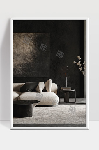 现代极简风格客厅设计温馨舒适空间展现