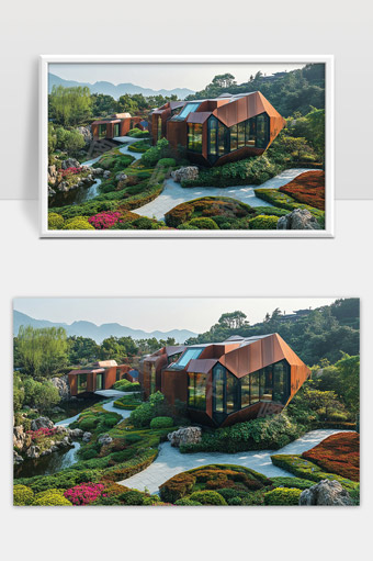 现代自然融合别墅园林景观生态建筑设计欣赏