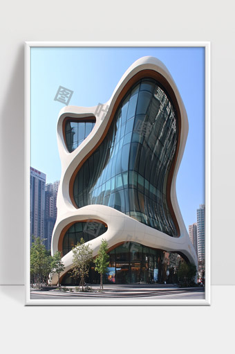 现代曲线建筑设计前卫创意城市地标建筑