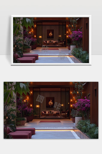 现代庭院设计中的自然景观与舒适休闲空间