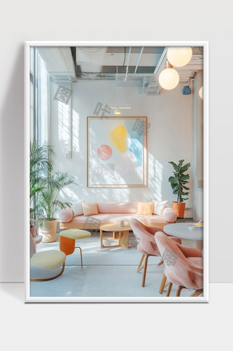 现代简约风格明亮舒适居家客厅设计