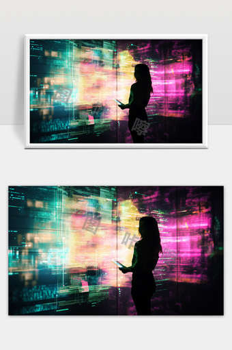 未来科技智能数据交互虚拟现实数字信息分析展示