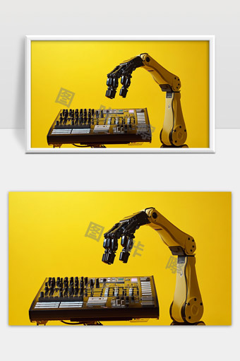智能机械臂操作电子设备展示未来科技应用