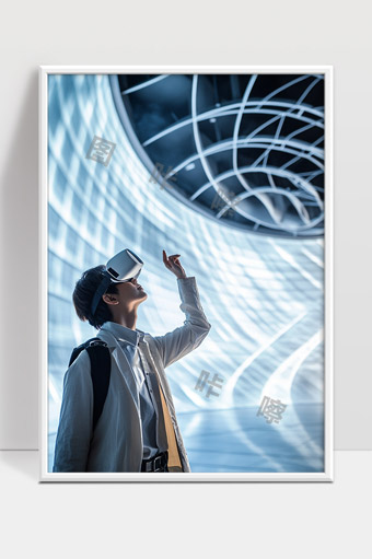 未来科技虚拟现实体验现代智能数字世界探索