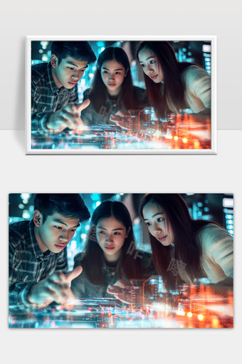 三人团队深度合作探索未来科技发展趋势