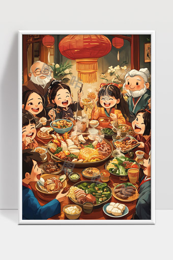温馨团圆家宴欢聚一堂共庆佳节时刻