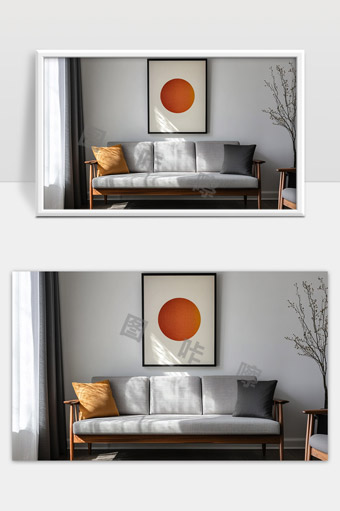 现代简约风格客厅布置舒适温馨居家生活场景