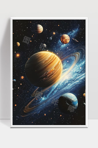 浩瀚宇宙银河系星球星云星空太空探索图景