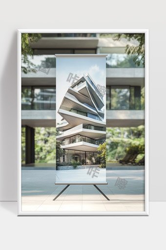 现代建筑创意设计独特叠加造型视觉效果显著