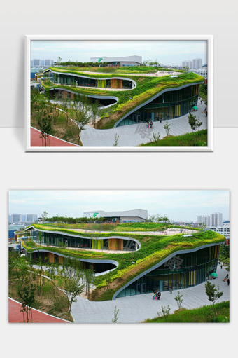 现代绿色建筑屋顶生态环境与城市园林设计融合