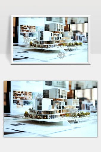 现代创新建筑模型展示与城市规划设计