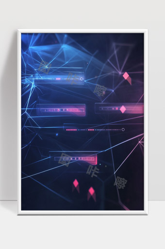 数字网络空间中信息传输与数据交互虚拟场景