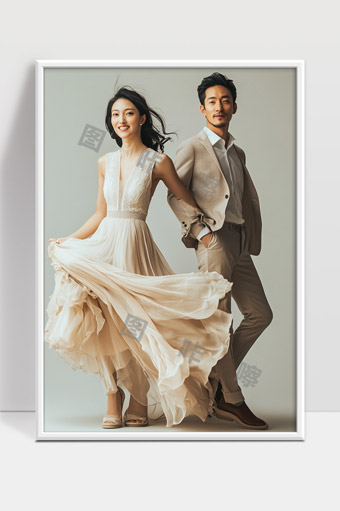 时尚优雅情侣写真唯美浪漫婚纱照风格