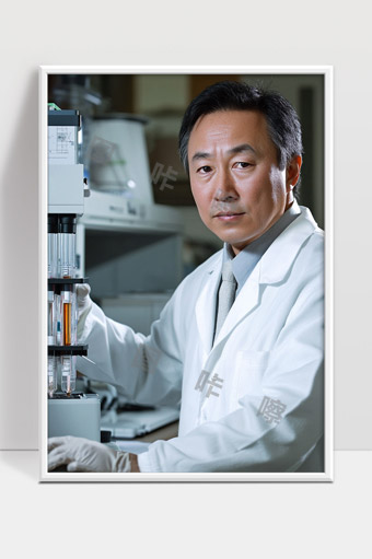 实验室科研人员在先进设备前进行科学实验研究