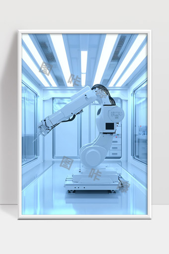 智能机器人在高科技实验室自动化操作场景