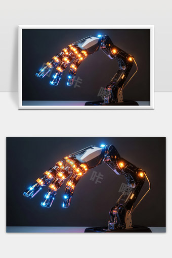 未来智能机械臂高科技机器人手部机械结构