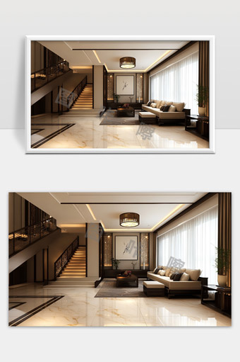 现代简约风格宽敞明亮客厅装修设计效果图