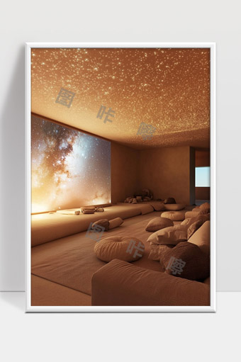 星空梦幻室内休闲空间温馨舒适现代家居风格