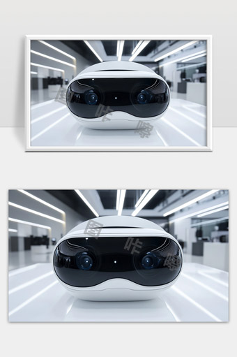 未来智能机器人头部科技感设计创新展示