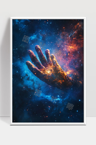 宇宙中的神秘之手星云星空探索未来科技