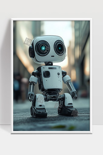 可爱智能机器人未来科技智能机器视觉创新