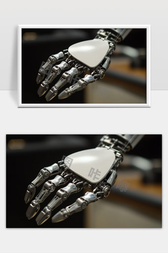 未来科技机械手臂特写展示智能机器人技术发展