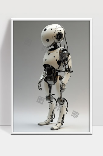 未来风格智能机器人全身展示高科技机械设计