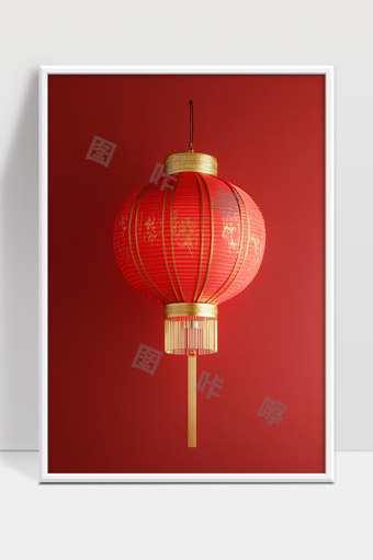 红色传统中国灯笼挂饰喜庆节日装饰