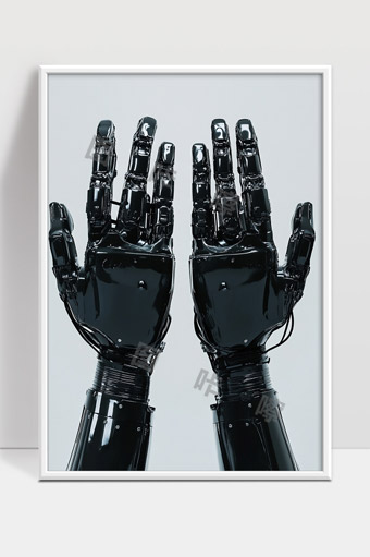 黑色机械手臂展示未来智能科技发展趋势