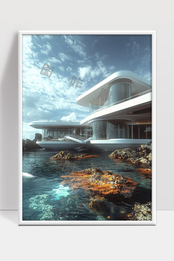 现代海滨别墅融合自然景观建筑设计