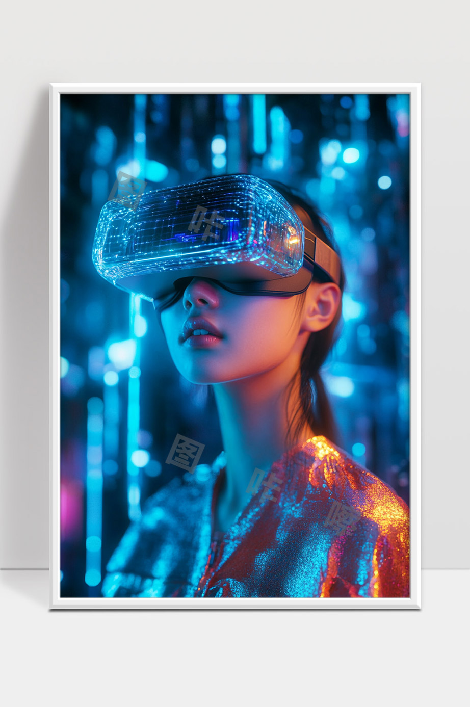 未来科技感虚拟现实体验新潮流数字化未来世界探索