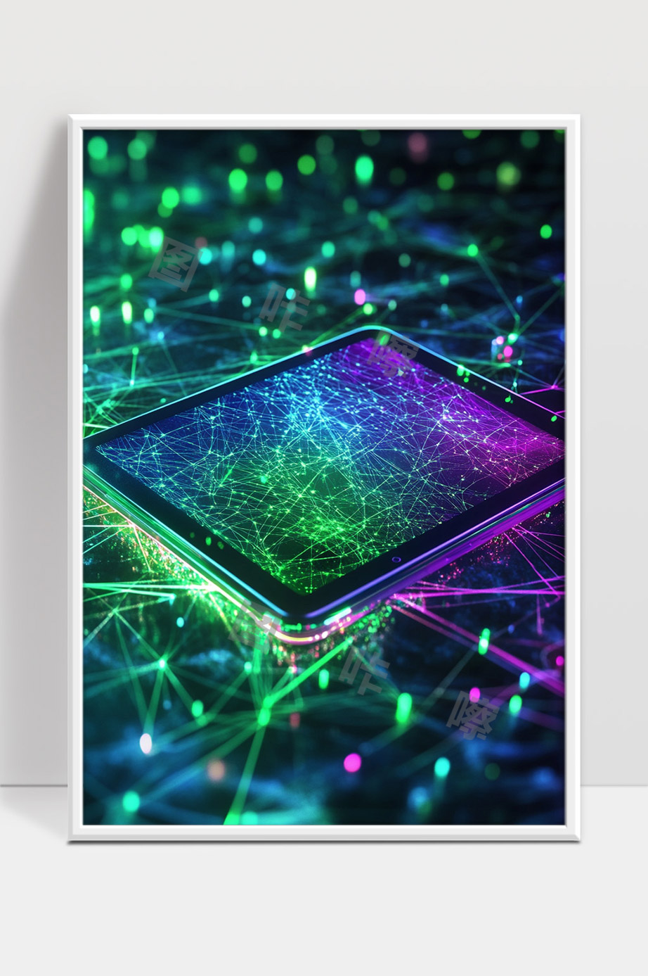 未来智能网络数据交互虚拟空间科技展示