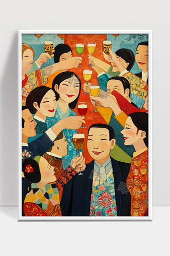 欢聚一堂共庆佳节幸福时刻温馨场景