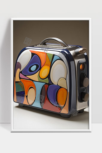 创意抽象艺术造型的复古风格电烤面包机