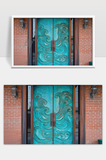 青铜雕花艺术大门设计与建筑结合之美