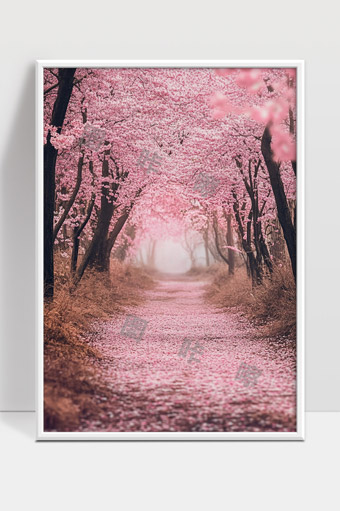 春日樱花大道绽放漫天花海美丽如梦