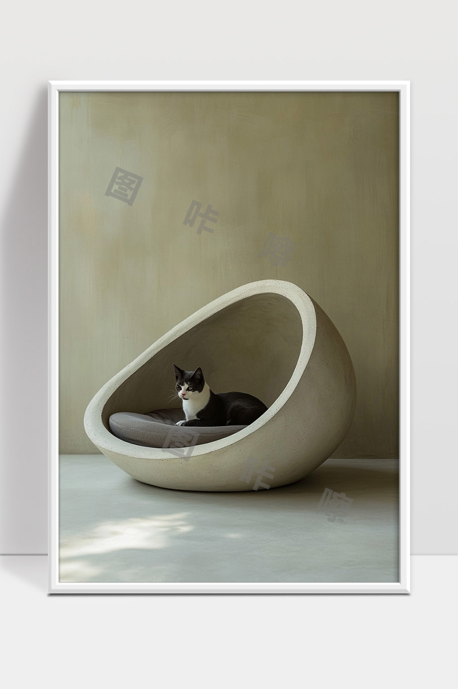极简风格创意猫窝舒适安静的宠物休憩空间