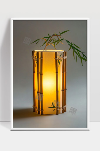 竹子装饰灯光氛围自然风格简约现代家居摆件