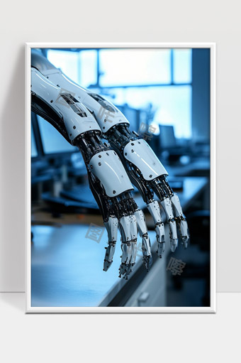 现代高科技机械臂机器人手部精准控制技术展示