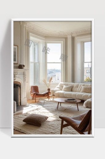 简约北欧风格温馨客厅舒适家庭空间设计