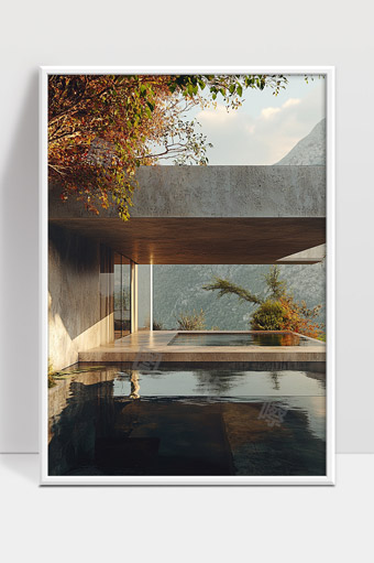 现代极简主义别墅设计与自然景观完美融合