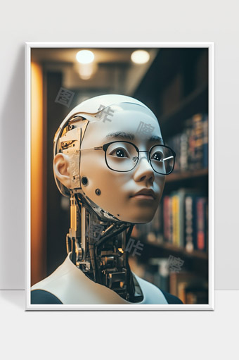 未来智能机器人具有人类特征和深度学习能力