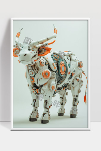 未来科技机械牛智能机器人设计模型展示