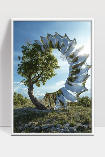 自然与现代艺术相融合的奇异景观雕塑